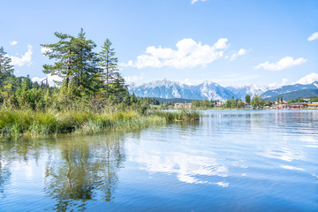 Lake Wildsee at Seefeld in Tirol, Austria