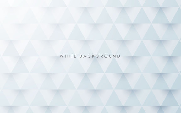 White abstract texture background. Gray triangle pattern shape composition.