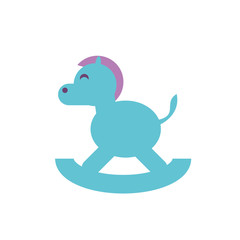 Isolated horse toy vector design