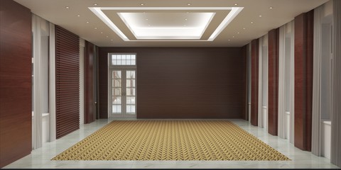 Fototapeta premium empty room, interior visualization, 3D illustration