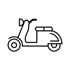 Scooter icon vector trendy design
