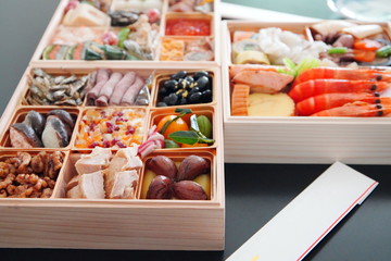 日本の伝統料理　お正月に食べるおせち料理