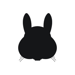 Bunny symbol vector silhouette