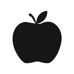 Apple vector silhouette symbol