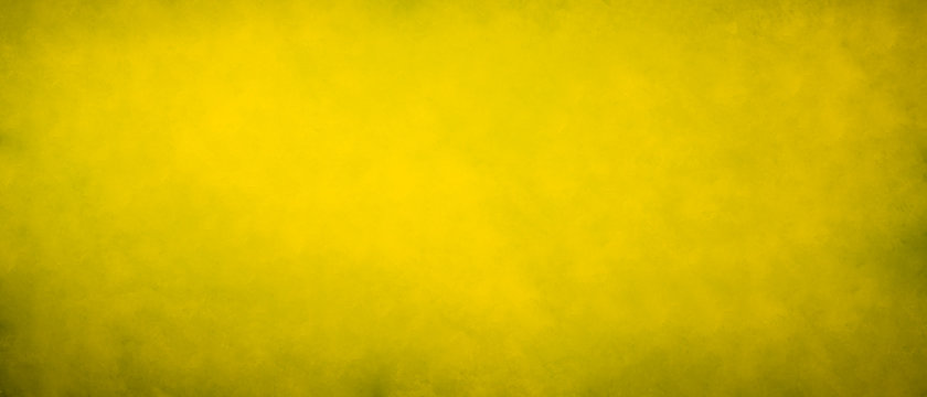 Yellow abstract distressed grunge texture background with space for image or text
