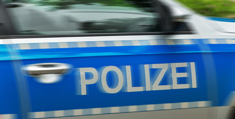 Polizeiauto im Einsatz