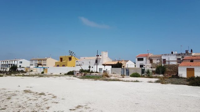 Deserted and dry on the island of Tabarca