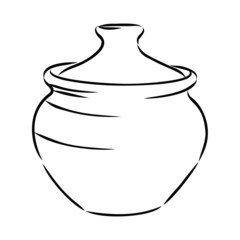 vector illustration of a jug