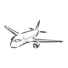 airplane isolated on white background