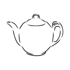 Obraz premium teapot isolated on white background