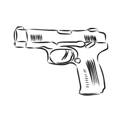 gun isolated on white background