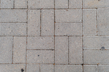 granite tiles of various shapes on a pedestrian road