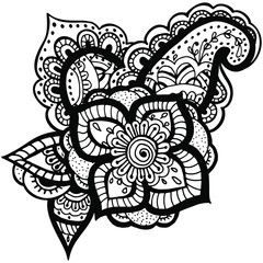 Vector pattern with oriental pattern. Paisley floral pattern. Ideal for textile, paper and gift products.