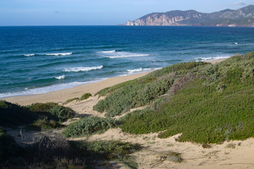 La spiaggia di Punta S'Arena