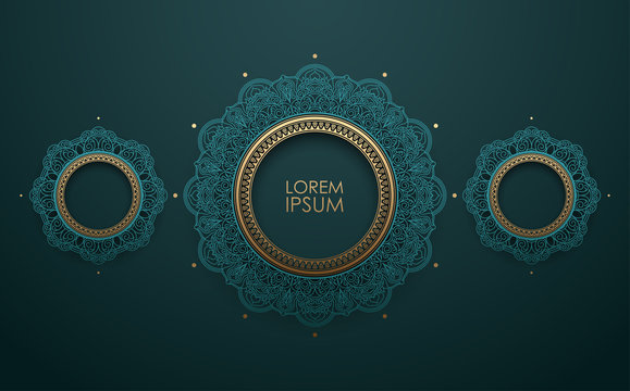 Vintage Decorative Circle Ornament Background