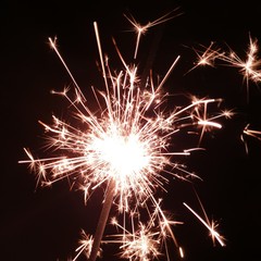 colorful fireworks in the night sky