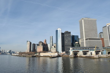 Fototapeta na wymiar New York view from cruise ship