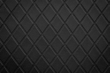 Deurstickers Luxury black leather texture background © saranyoo