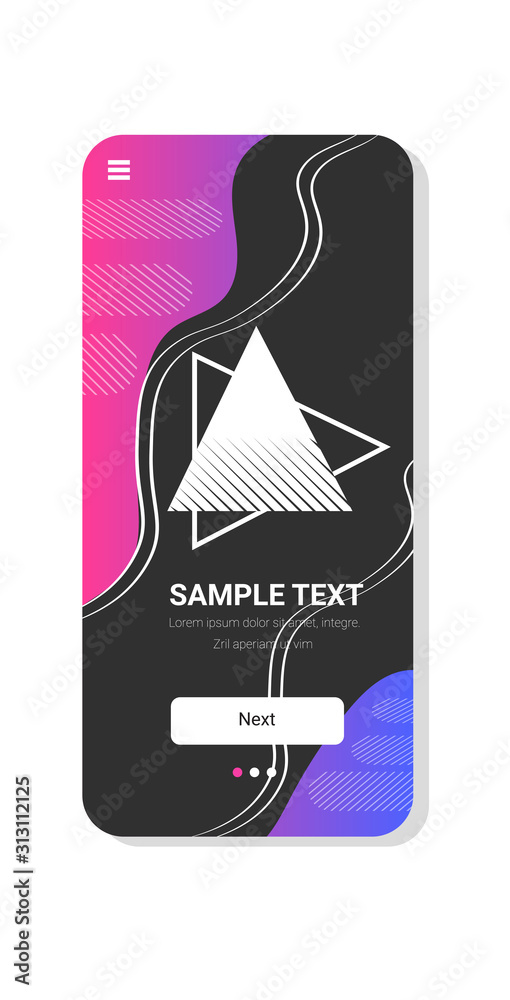 Poster dynamical colored forms abstract background gradient banner fluid color template modern graphic elem