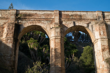 Obraz na płótnie Canvas Aquaduct Arroyo de Don Ventura, Malaga province, Spain