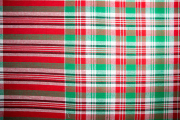 Abstract plaid Texture Background Loincloth fabric Thailand silk. Thai loincloth roll for sale at the market in thailand