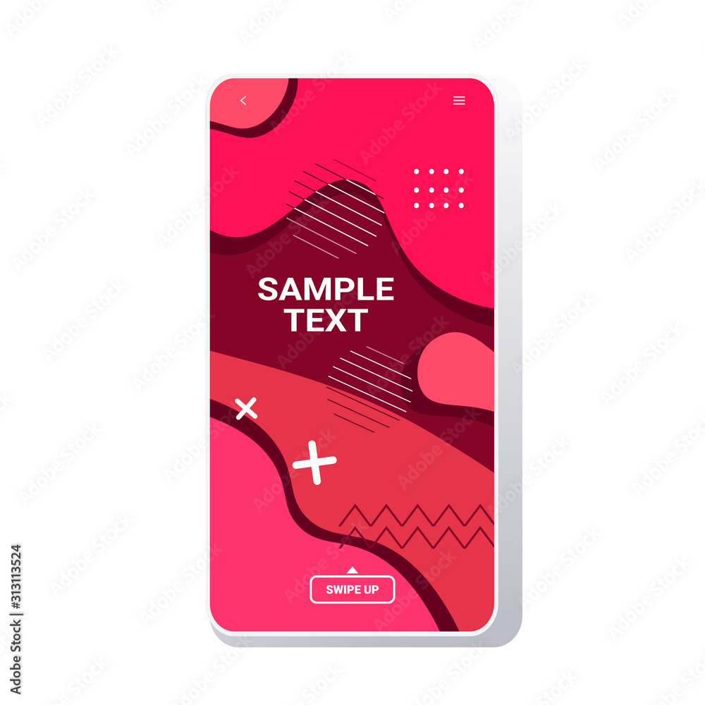 Poster web template dynamical colorful gradient abstract banner flowing liquid shape fluid color smartphone