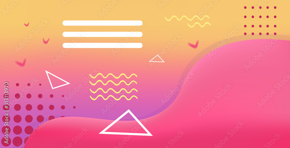 Poster web template with blank bars dynamical colorful gradient abstract banner flowing liquid shape fluid 