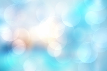 Abstract blur blue background concept,holiday bokeh wallpaper