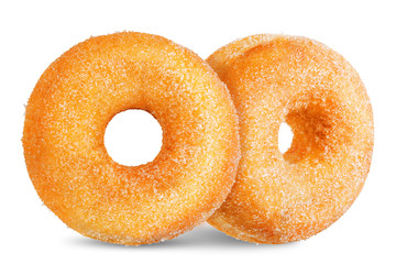 Donut on a white isolated background