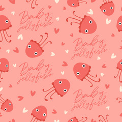 Big set of young animal seamless pattern : Vector Illustration