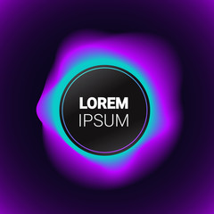 Dynamical colorful gradient form abstract banner flowing