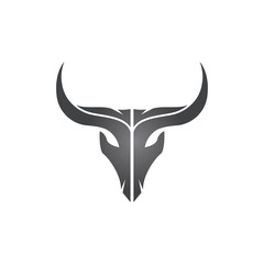Fototapeta premium BULL Horn Logo Template vector icon illustration design