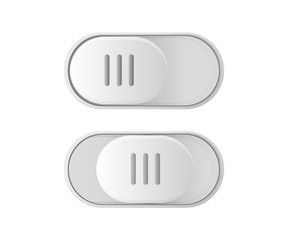 Icon On and Off toggle switch button. 