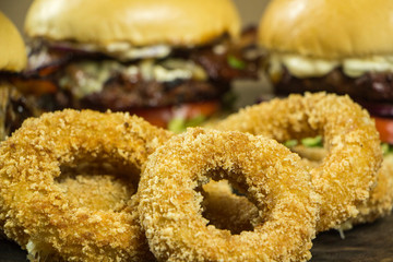 Perfectly grilled and seasoned artisan burger