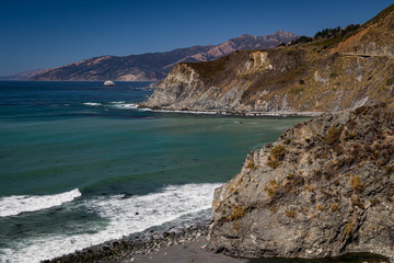 Coastline along Highway 1, California