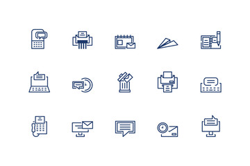 Isolated messages icon set vector design