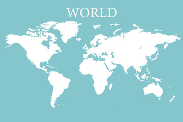 world map earth realistic design isolated vector