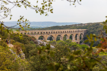 Obraz premium Pont du Gard Roman Aqueduct, France