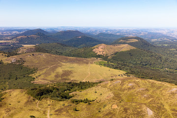 Fototapeta premium The Auvergne Volcanoes Regional Park, view, France