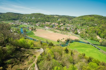 Wiesenttal Streitberg Fränkische Schweiz Bayern Deutschland