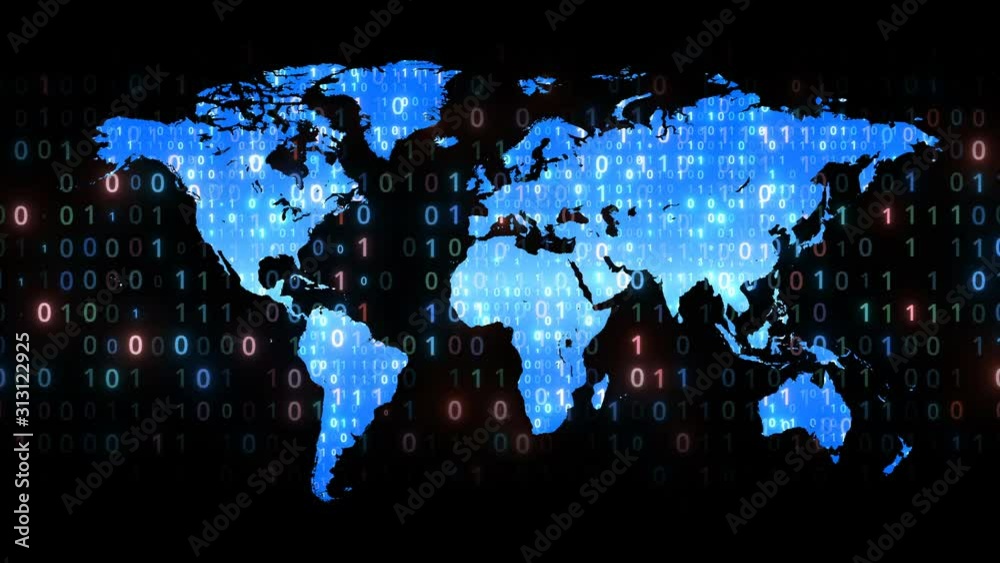 Sticker global technology abstract background texture