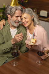 Lady holding a man in her arms