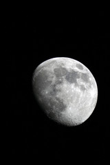 Half Moon Background / Half Moon isolated over black background