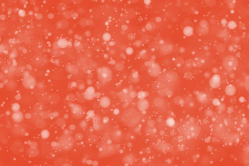 Soft white dots on red background