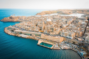 Obraz premium Aerial View of Valletta Malta