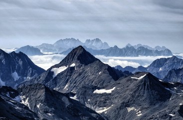 Central Alps Glocknergruppe, a sub-group of the Hohe Tauern mountain range