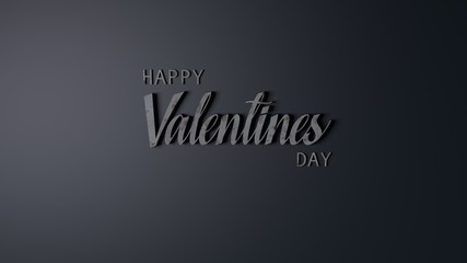 Obraz na płótnie Canvas 3d render of happy valentines day card background. copy space left for custom text.