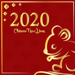 Fototapeta na wymiar Chinese new year 2020