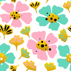 Big Flower Seamless Pattern