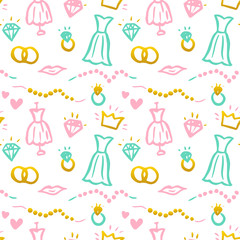 Wedding Seamless Pattern